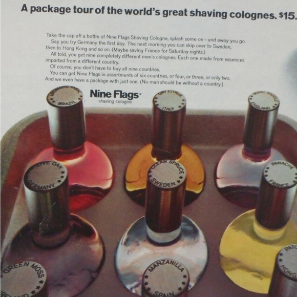 VTG 1960’s COLOGNE BOTTLES FROM NINE FLAGS INTERNATIONAL - Picture 9 of 9